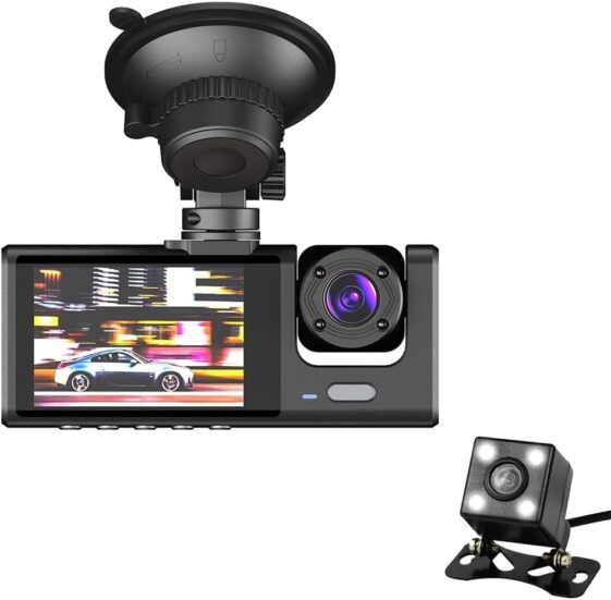 3 Channel Dash Cam for Car Camera Video Recorder - Image 4
