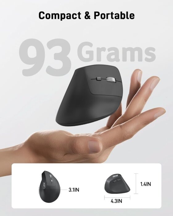 acer Ergonomic Mouse Wireless - Image 2