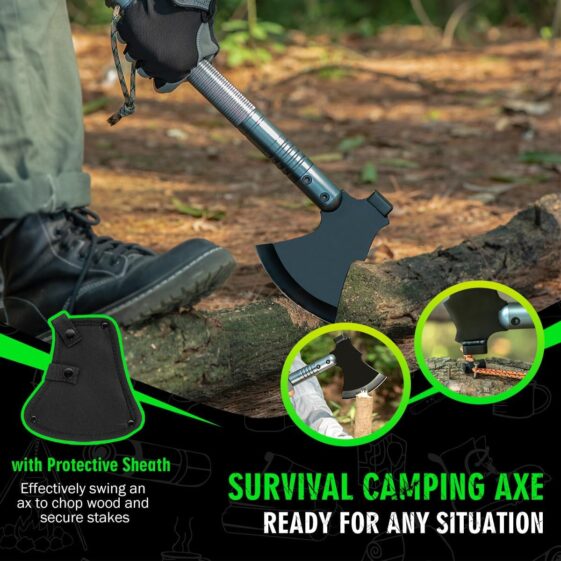 ZENHOSIT Survival Shovel with Camping Axe - Image 4