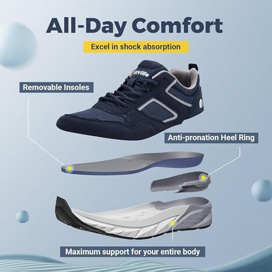 FitVille Extra Wide Walking Shoes Men - Image 3