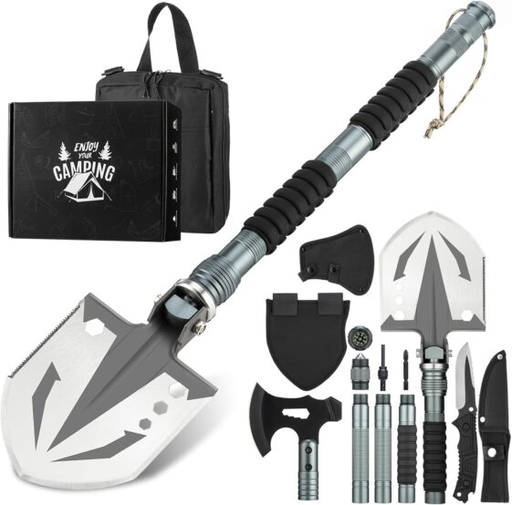 ZENHOSIT Survival Shovel with Camping Axe