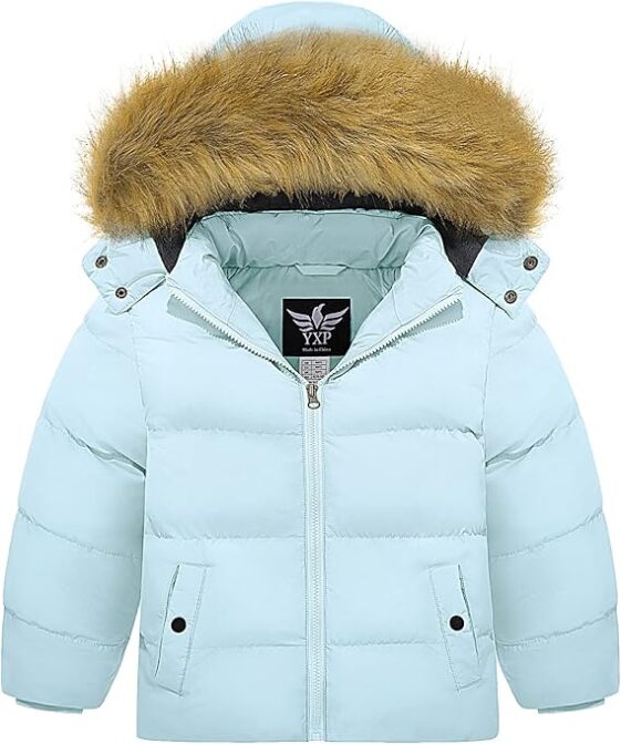 YXP Girl's Puffer Jackets Warm Fleece Lined Winter Coats