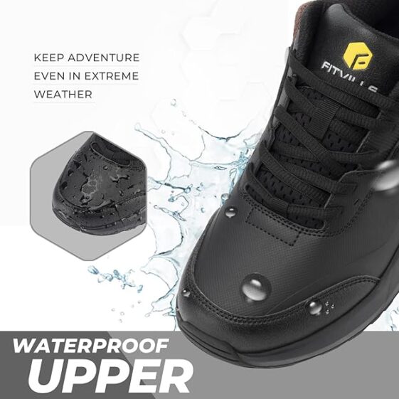 FitVille Men's Extra Wide Hiking Shoes - Image 4