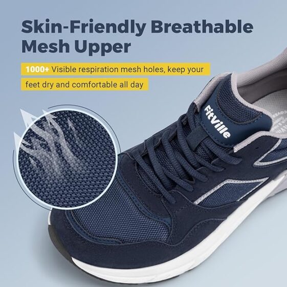 FitVille Extra Wide Walking Shoes Men - Image 2