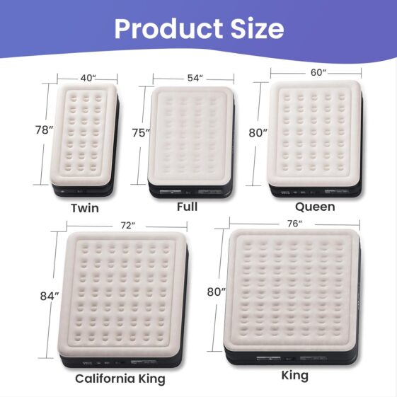 OhGeni Queen Air Mattress with Built in Pump - Image 4