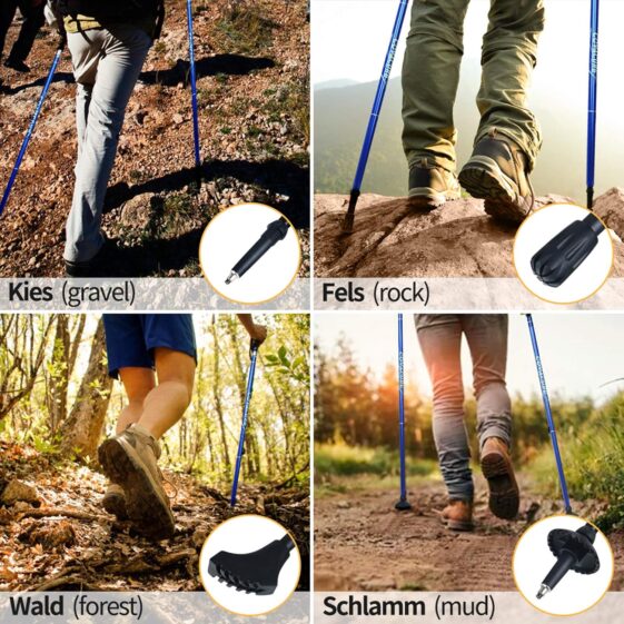 Covacure Trekking Poles Collapsible Hiking Poles - Image 2