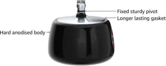 Hawkins 3 Litre Contura Black Pressure Cooker - Image 5