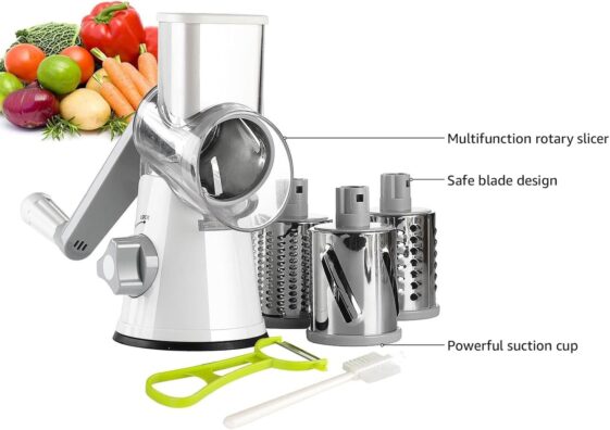 Ourokhome Rotary Cheese Grater Hand Crank - Image 3