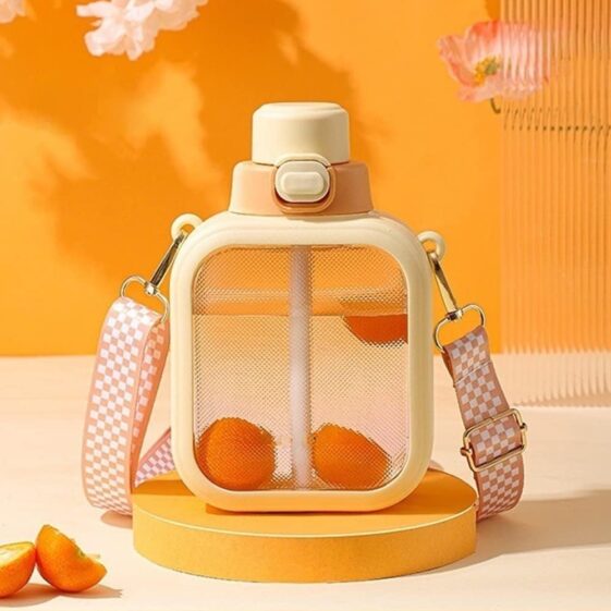 24 Oz Square Transparent Water Bottle,