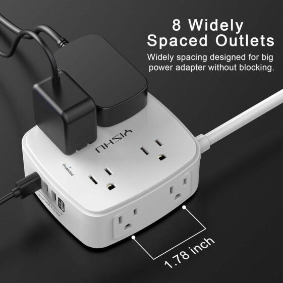 6 Ft Surge Protector Power Strip - Image 5