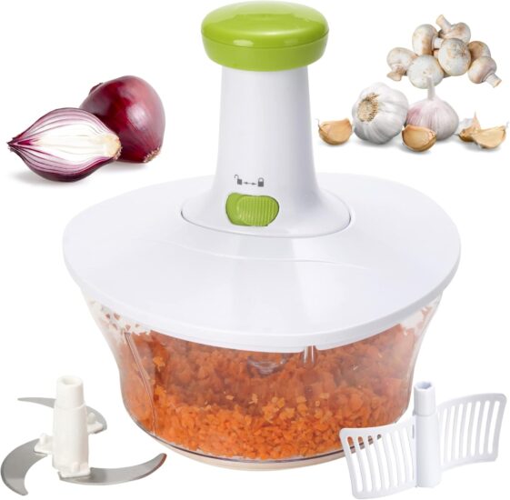 Brieftons Express Manual Food Chopper: 6.8-Cup