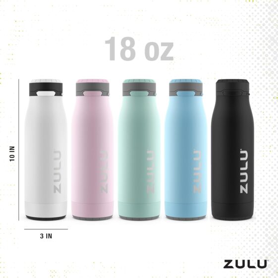 ZULU Ace Vacuum Insulated Stainless Steel Water Bottle with Chug Spout, - Image 4