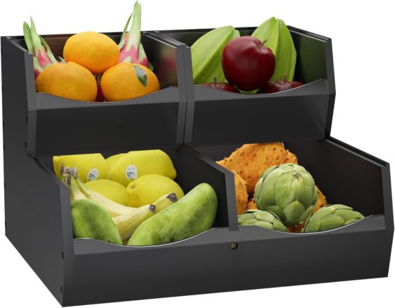 3 Set Bamboo Pantry Organizers and Storage - Image 4