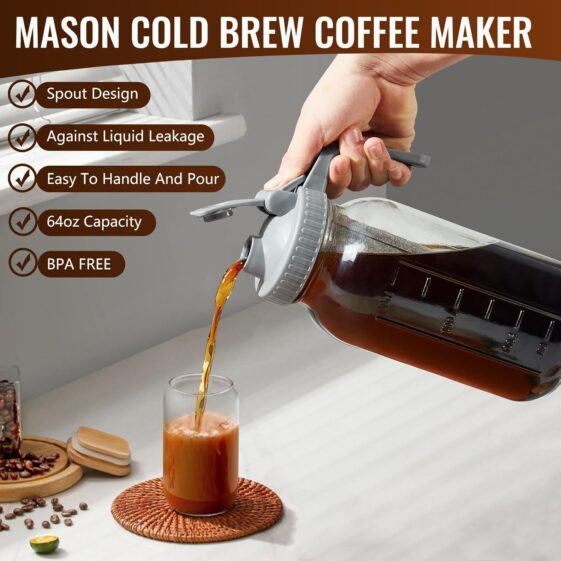 Cold Brew Coffee Maker, - Image 6