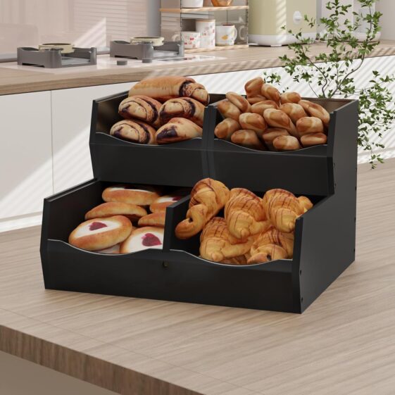 3 Set Bamboo Pantry Organizers and Storage - Image 5