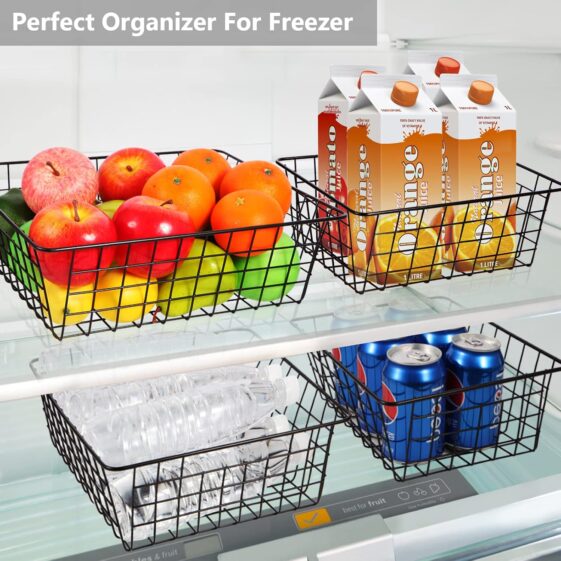 Wire Baskets for Organizing Household 4 Pack - Image 4