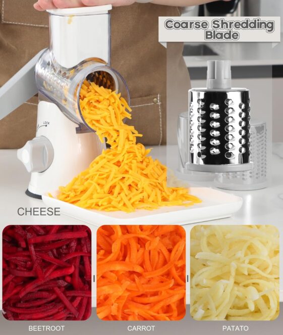 Ourokhome Rotary Cheese Grater Hand Crank - Image 5