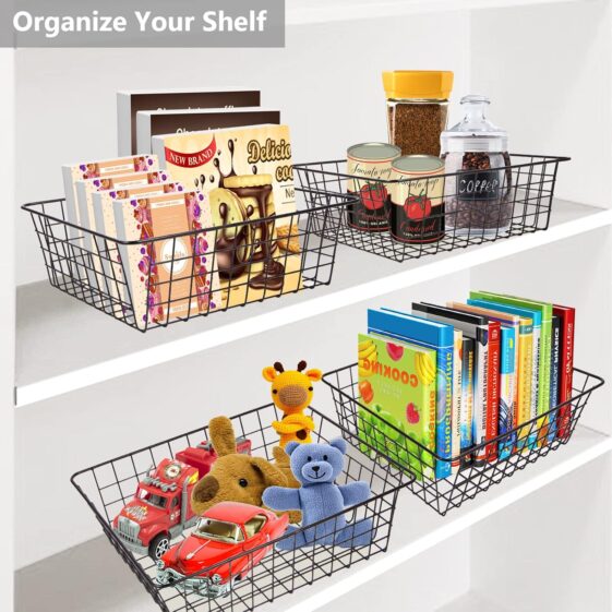 Wire Baskets for Organizing Household 4 Pack - Image 3