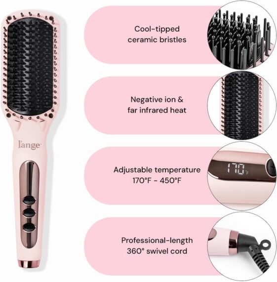 L'ANGE HAIR Le Vite Straightening Brush - Image 5
