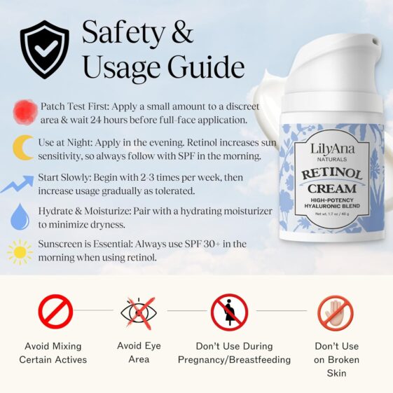LilyAna Naturals Retinol Cream - Made in USA - Image 2