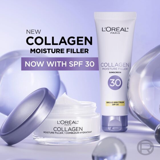 L’Oreal Paris Collagen Daily Face Moisturizer, - Image 2