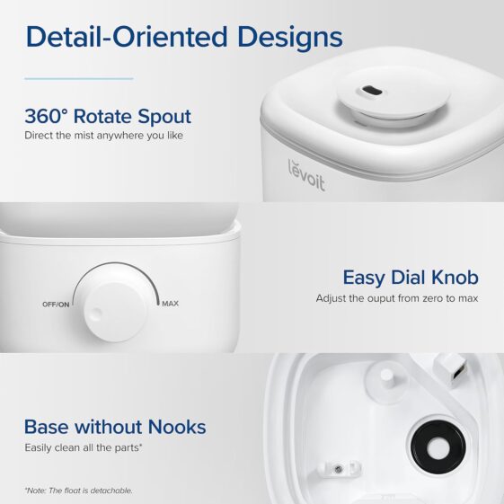 LEVOIT Top Fill Humidifiers for Bedroom, - Image 2