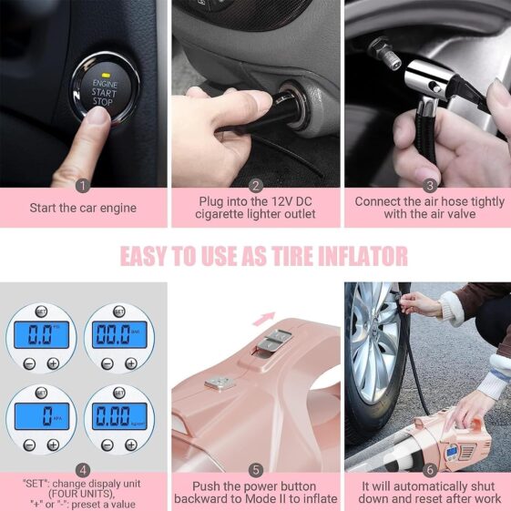 VARSK 4-in-1 Car Vacuum Cleaner High Power - Image 2