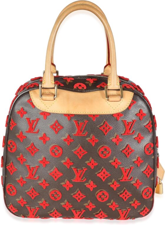 Louis Vuitton Pre-Loved Red Tuffetage Monogram - Image 5