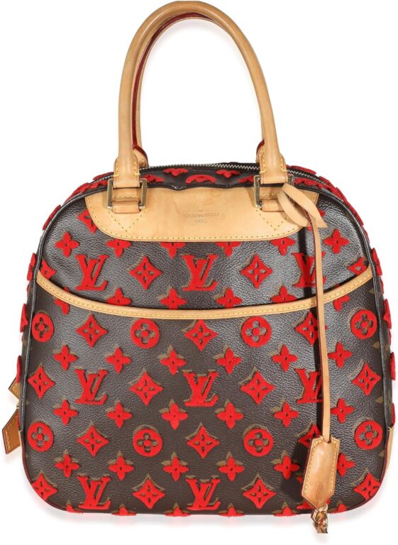 Louis Vuitton Pre-Loved Red Tuffetage Monogram