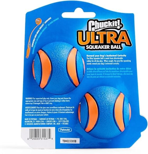 Chuckit! Ultra Squeaker Ball Dog Toy for Medium - Image 4