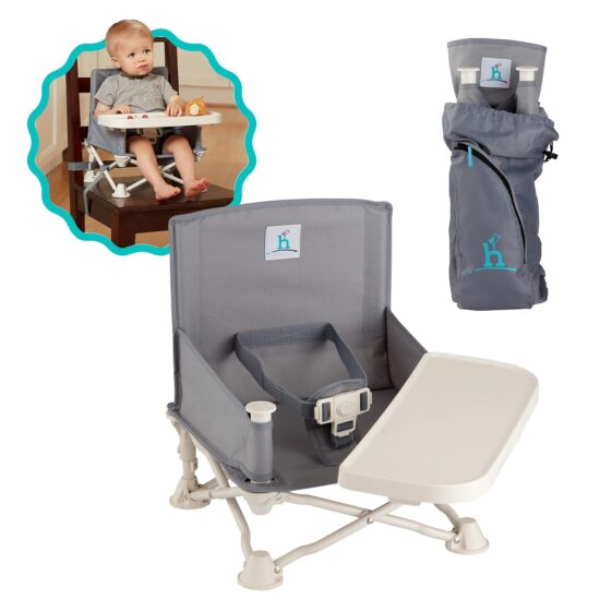 hiccapop OmniBoost Travel Booster Seat with Tray for Baby