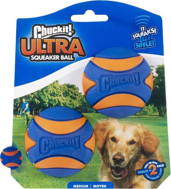 Chuckit! Ultra Squeaker Ball Dog Toy for Medium